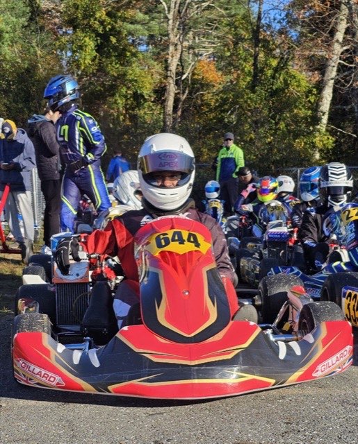 Front row start karting race